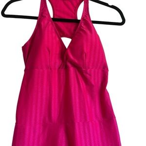 New - Women's Sculpt Full Length pink Bodysuit -